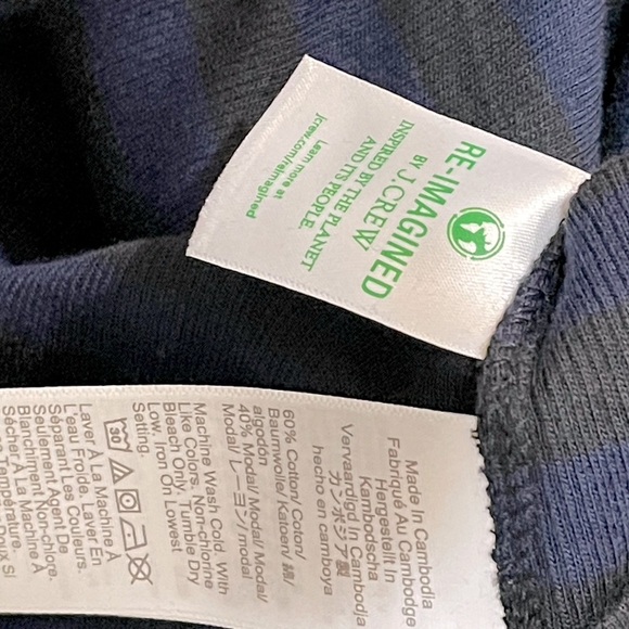 J.Crew NWOT ribbed knit lightweight long sleeve cotton blend material - Picture 5 of 7